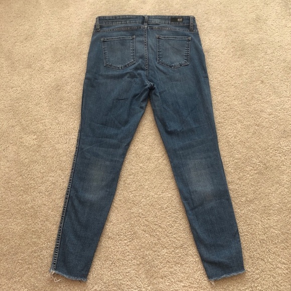 Kut From The Kloth Donna Fab Ab High Waist Raw Hem Ankle Skinny Jeans Size 10 - Picture 13 of 13